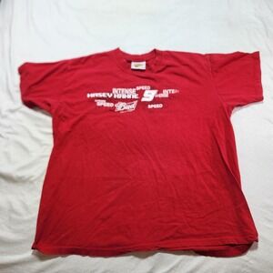 Vintage Winners Circle Bud 9 NASCAR Red Short Sleeve T-Shirt Adult Size XL 2009*